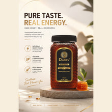 Load image into Gallery viewer, Close view of pure Himalayan raw honey 500g in glass jar
